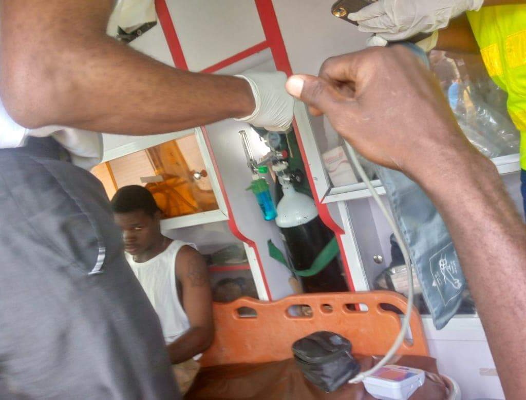 Fire Service Rescues Two Persons From Boat Accident At Atlantic Ocean