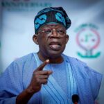 President Bola Tinubu addressing APC members ahead of the party’s 2027 primary elections in Nigeria.