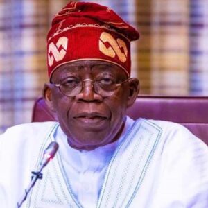 President Bola Tinubu during an official state function in Nigeria.