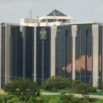 Central Bank of Nigeria headquarters as the apex bank directs financial institutions to freeze accounts and assets linked to terrorism financing investigations.