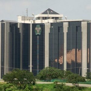 Central Bank of Nigeria headquarters as the apex bank directs financial institutions to freeze accounts and assets linked to terrorism financing investigations.