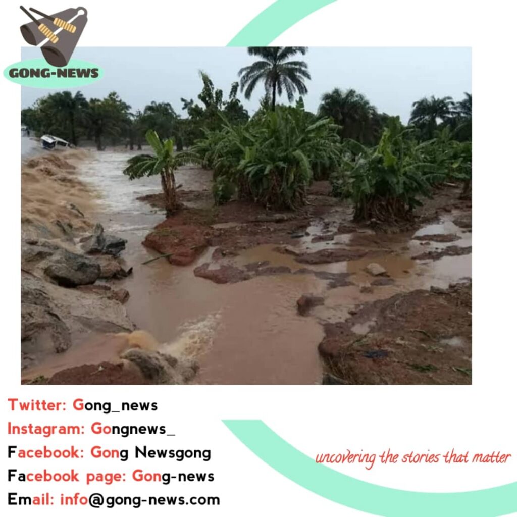 Flood blocks Lafia-Makurdi road ahead of Tinubu’s arrival in Benue, gong-news.com