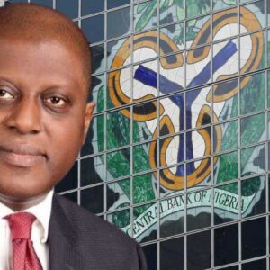 CBN Governor Olayemi Cardoso speaking during the MPC briefing in Abuja announcing retention of Nigeria’s interest rate at 26.5 per cent.
