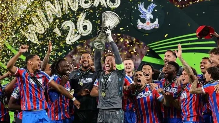 Crystal Palace lift European Conference League trophy