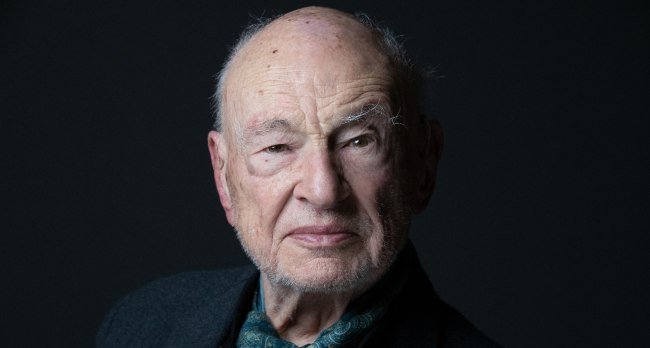 French philosopher and sociologist Edgar Morin during a public appearance in Paris, France.