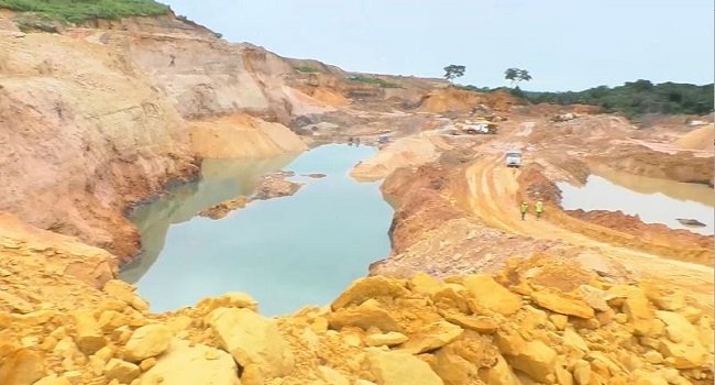 Illegal mining site in Ogun State forfeited to the Federal Government following a Federal High Court ruling in Lagos.