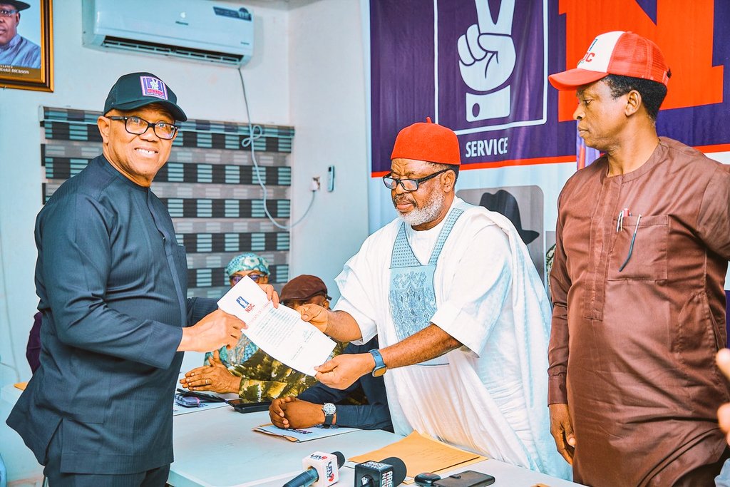 Peter Obi receives clearance certificate from NDC screening committee in Abuja ahead of 2027 presidential primaries.