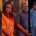 Nigerian singer Niniola in photo collage with late husband shared on Instagram story.