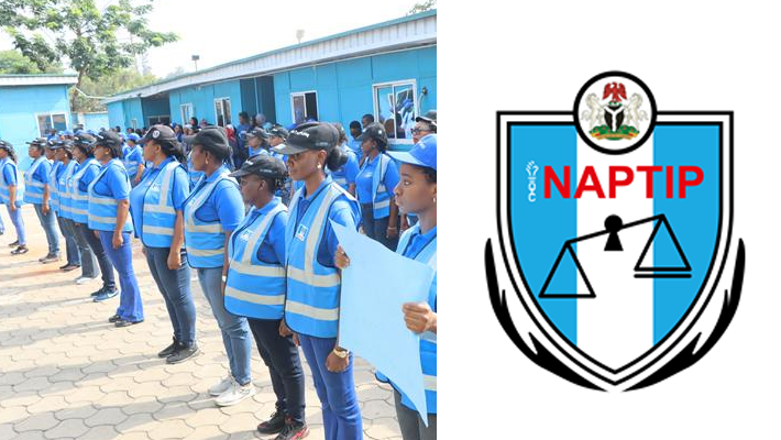 NAPTIP officials during an operation that rescued 15 suspected trafficking victims in Nasarawa State.