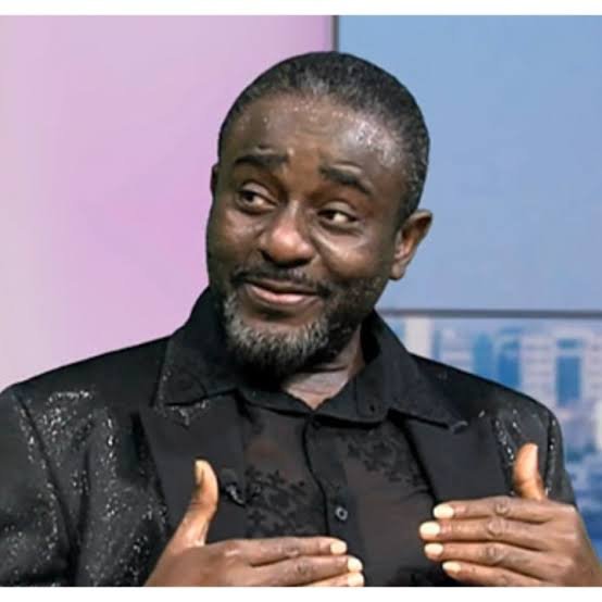 Emeka Ike speaking during a television interview about an alleged INEC data leak and his decision to pursue legal action.
