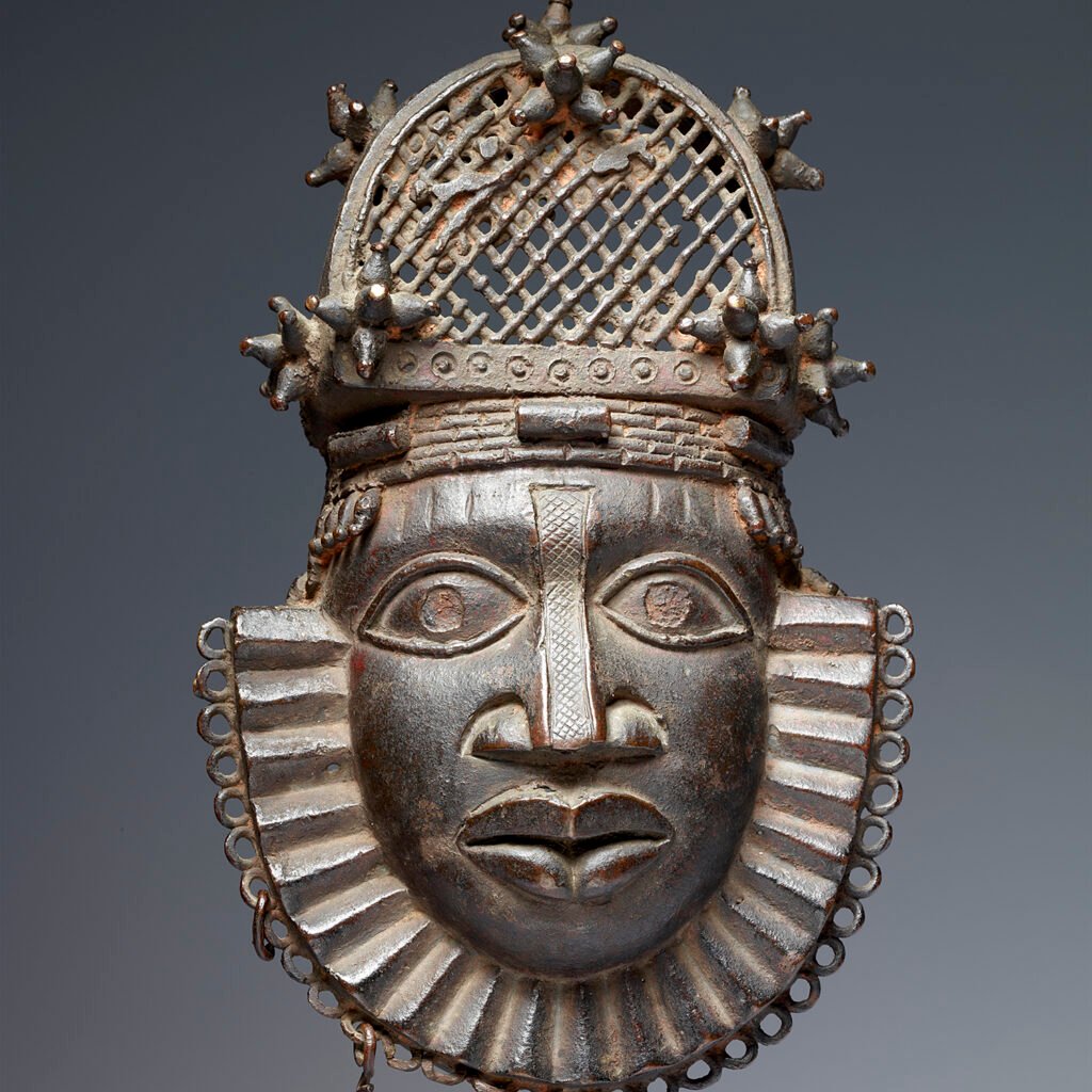 Officials from Nigeria and Switzerland display returned Benin Kingdom artefacts during a restitution ceremony at the National Museum in Lagos on June 29, 2026.