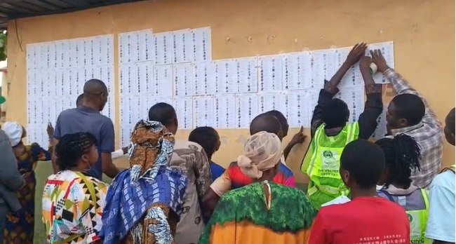 INEC officials distribute election materials ahead of the 2026 Ekiti State governorship election.
