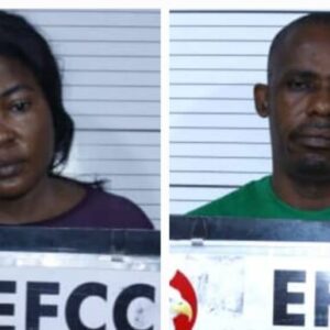 Olorunbukunmi Taiwo and his wife, Awolegan Omolola Omotola, arraigned by the EFCC before a Federal High Court in Ado-Ekiti over an alleged N1.09 billion contract fraud linked to a purported DESOPADEC road project.
