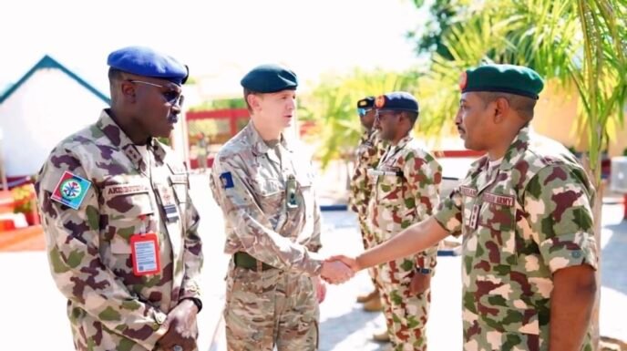 UK deputy defence chief Charlie Collins arriving in Maiduguri, Borno State, for meetings with Nigerian Army officials on counterterrorism cooperation.