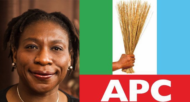 Iyabo Obasanjo, former Ogun Central senator and daughter of ex-President Olusegun Obasanjo, announcing her resignation from the APC.
