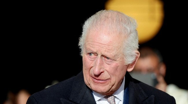 Britain's King Charles III during a public engagement.