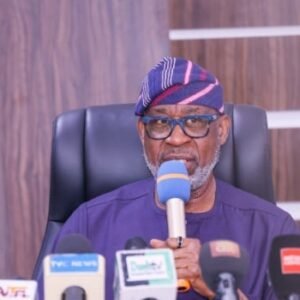 Minister Dele Alake announces the discovery of lithium, platinum, gold and rare earth mineral deposits in Kaduna State during an energy and mining summit in Abuja.