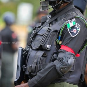 Security personnel on election duty as Ekiti State Police announce movement restrictions ahead of the governorship election.