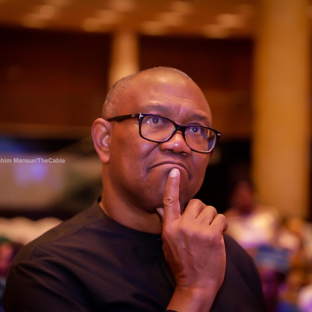 Peter Obi speaking during an engagement in Washington DC calling for the release of Nnamdi Kanu amid ongoing detention debate in Nigeria.