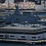 US Navy helicopters operate near La Guaira port in Venezuela as American forces support earthquake relief and port restoration efforts following the deadly twin earthquakes.
