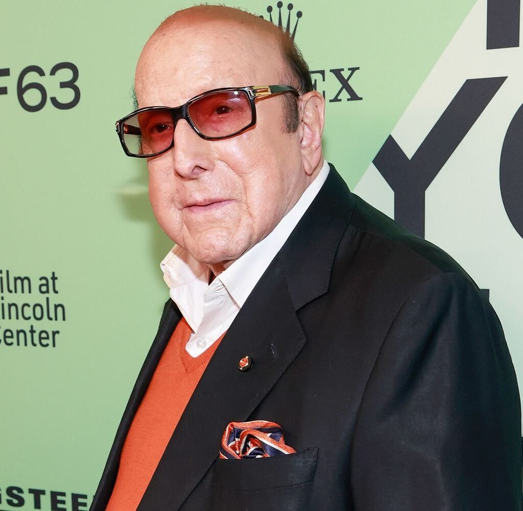 Clive Davis speaks at a pre-Grammy gala in Beverly Hills in January 2026, months before his death at age 94.