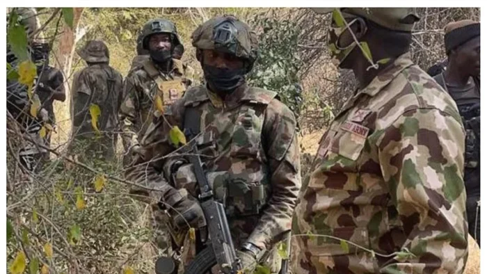 Nigerian troops during counter-terrorism operations in North-East Nigeria as US-Nigeria security cooperation expands towards Sahel insurgent zones.