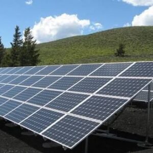 Solar panels installed in a large-scale renewable energy project supporting Nigeria's electricity expansion plans.