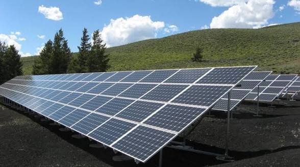 Solar panels installed in a large-scale renewable energy project supporting Nigeria's electricity expansion plans.