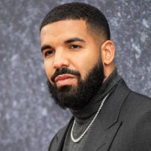 Canadian rapper Drake celebrates after winning more than $1 million from a successful bet on Canada's 1-0 FIFA World Cup victory over South Africa.