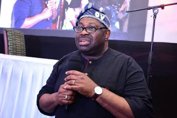 Dele Momodu speaking during a Channels Television interview on political and judicial issues in Nigeria.
