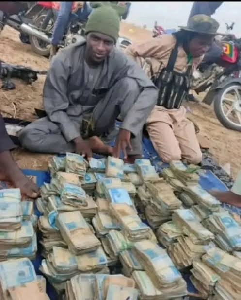 Senate chamber in Nigeria during debate on security motion targeting bandits displaying cash and criminal activity on TikTok social media platform.