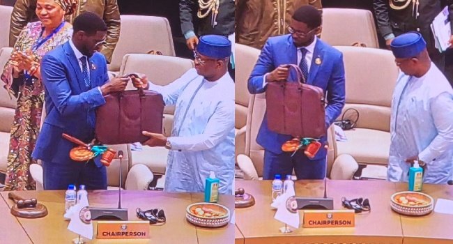 Senegal President Diomaye Faye after being elected Chairman of the ECOWAS Authority at the 69th ECOWAS summit in Sierra Leone.