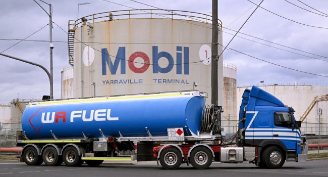 Fuel tanker transporting petroleum products as South Africa announces plans for a 36 million-barrel strategic petrol reserve.