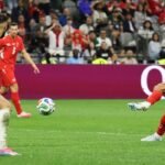 Switzerland players celebrate after scoring during their 2-0 World Cup victory over Algeria in Vancouver.