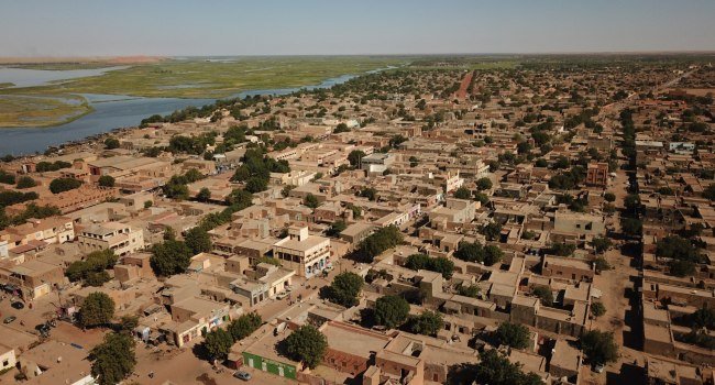 Aerial view of Gao in Mali as fresh coordinated attacks hit multiple towns across the country.