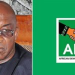 David Mark and ADC logo featured in graphic following court ruling affirming his leadership of the African Democratic Congress.