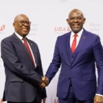 Tony Elumelu speaking during a public event ahead of his retirement as Chairman of United Bank for Africa (UBA) in August 2026.