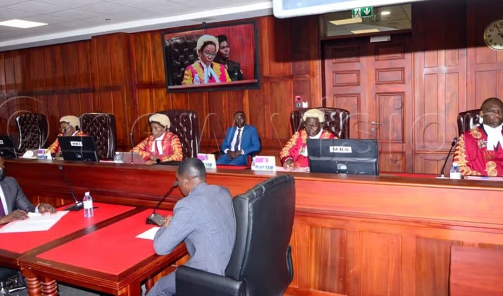 Ugandan lawyers inside a courtroom as the Uganda Bar Association introduces reforms banning bowing to judges and colonial honorifics.