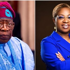 President Bola Tinubu congratulates Oyinkansola Badejo-Okusanya after her historic election as the first elected female President of the Nigerian Bar Association.