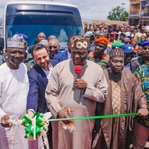 President Bola Tinubu represented at the commissioning of road projects and flag-off of the Akwanga-Jos highway in Akwanga, Nasarawa State.