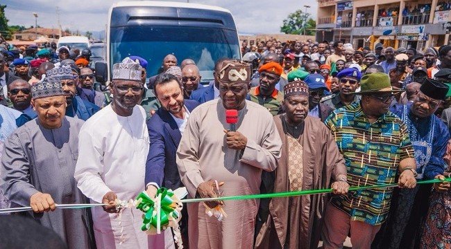 President Bola Tinubu represented at the commissioning of road projects and flag-off of the Akwanga-Jos highway in Akwanga, Nasarawa State.