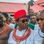 Traditional worshippers gather at the Benin Palace during ancestral rites ordered by Oba Ewuare II against insecurity in Edo State.