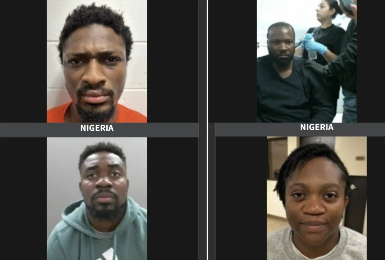 US Department of Homeland Security publishes names and photographs of 124 Nigerians identified for deportation under immigration enforcement programme.