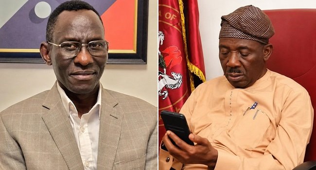 Former Chief of Defence Staff Lucky Irabor speaking about Senator Francis Fadahunsi and inciting statements ahead of the Osun election.