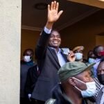 Zambian President Hakainde Hichilema casts his ballot during the 2026 presidential election in Lusaka.