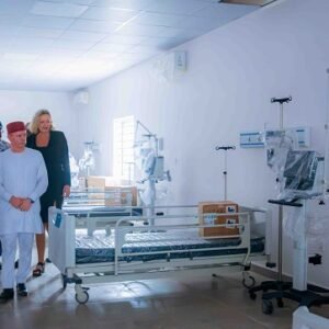 Governor Hope Uzodimma inspecting facilities at the Imo Specialist Hospital in Owerri