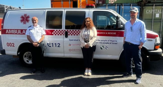 Israel donates ambulances, medical equipment and wheelchairs to Nigeria at Port of Ashdod