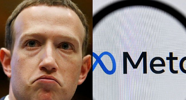 Meta CEO Mark Zuckerberg and Meta logo as the company faces a US federal trial over alleged harm to children on Facebook and Instagram.