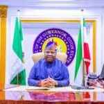 Osun State Governor Ademola Adeleke speaking after his re-election victory in the 2026 governorship election.