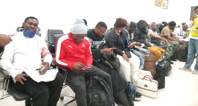 83 Nigerian returnees from South Africa arrive at Murtala Muhammed International Airport in Lagos